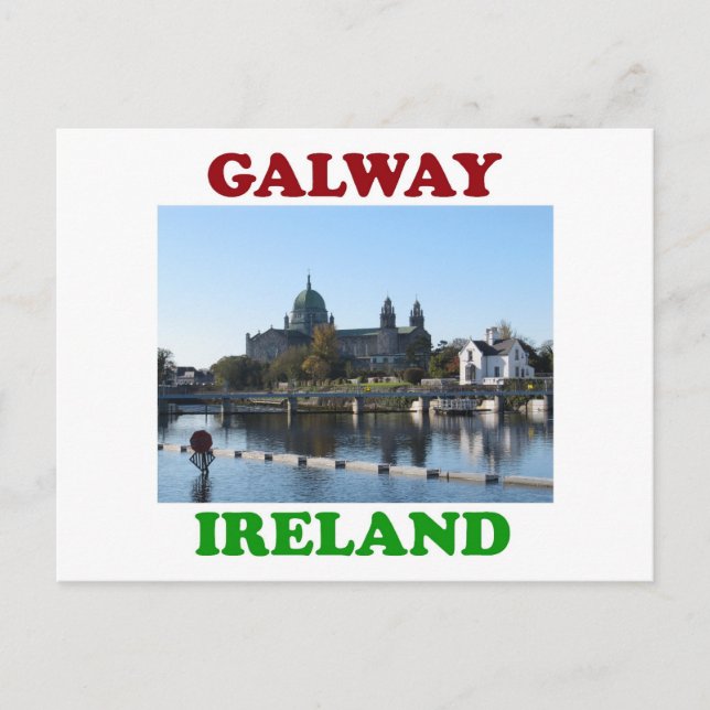 Cartão Postal Galway Irlanda (Frente)