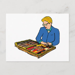 Cartão Postal gamão