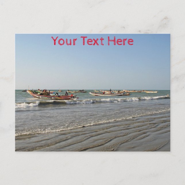 Cartão Postal Gâmbia Personalizável (Frente)