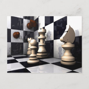 Cartão Postal Game Chess Hobby