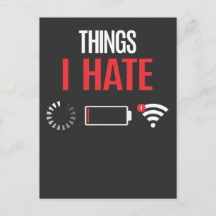 Cartão Postal Gamer De Programador Engraçado Sem Bateria De Cone