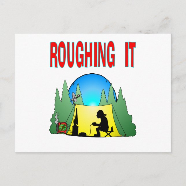 Cartão Postal Gamer Roughing It (Frente)