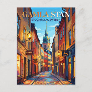Cartão Postal Gamla Stan Suécia