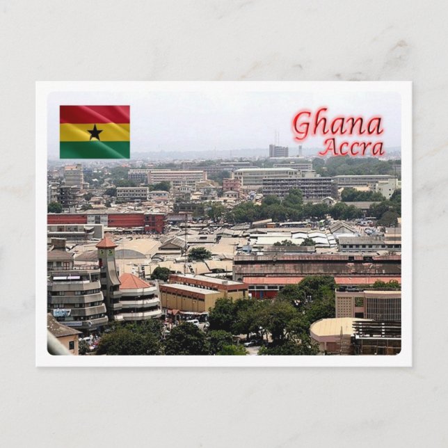 Cartão Postal Gana - Accra Norte - (Frente)