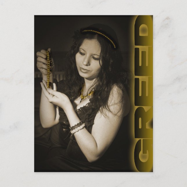 Cartão Postal Ganância (Frente)