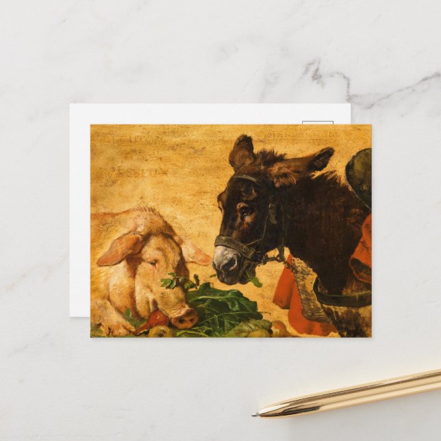 Cartão Postal Gananciosos e preguiçosos, moderados e industrioso (Frente/Verso In Situ)