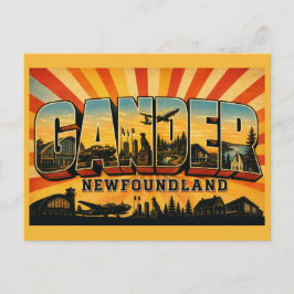 Cartão Postal Gander Terra Nova Encruzilhada do Mundo