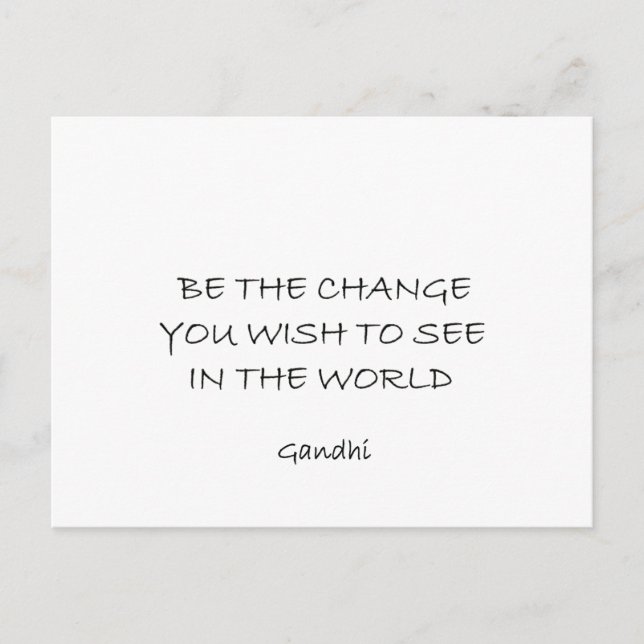 Cartão Postal gandhi (Frente)