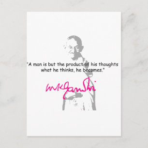 Cartão Postal gandhi 2