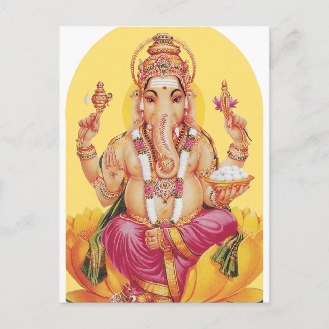 Cartão Postal Ganesh (Frente)