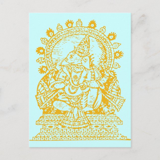 Cartão Postal Ganesh: Deus do sucesso (Frente)