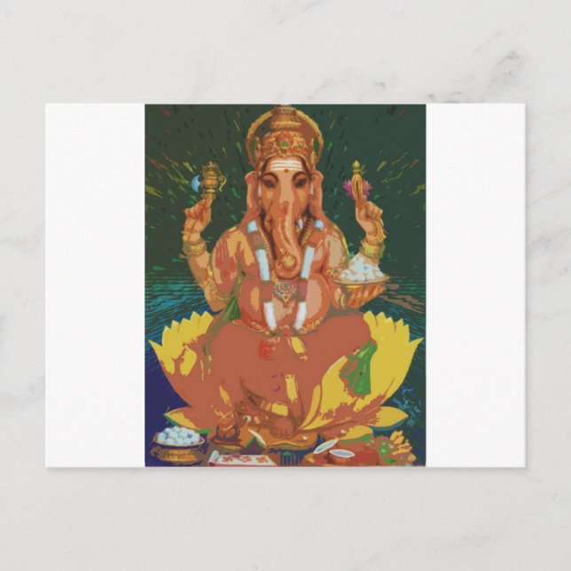 Cartão Postal Ganesha (Frente)