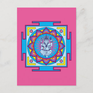 Cartão Postal Ganesha Mandala