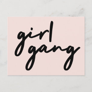 Cartão Postal Gangue de Meninas   Poder Feminino Feminismo Moder