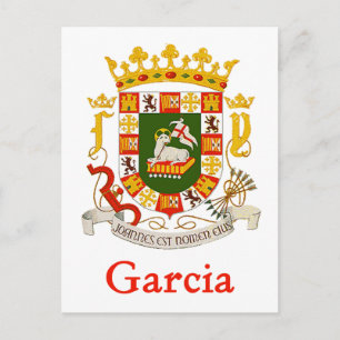 Cartão Postal Garcia Shield de Porto Rico