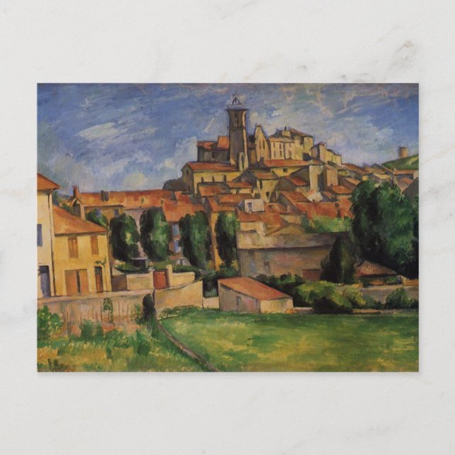 Cartão Postal Gardanne por Paul Cezanne (Frente)