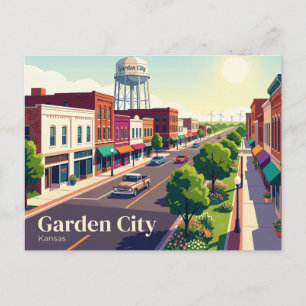 Cartão Postal Garden City, Kansas Kansas