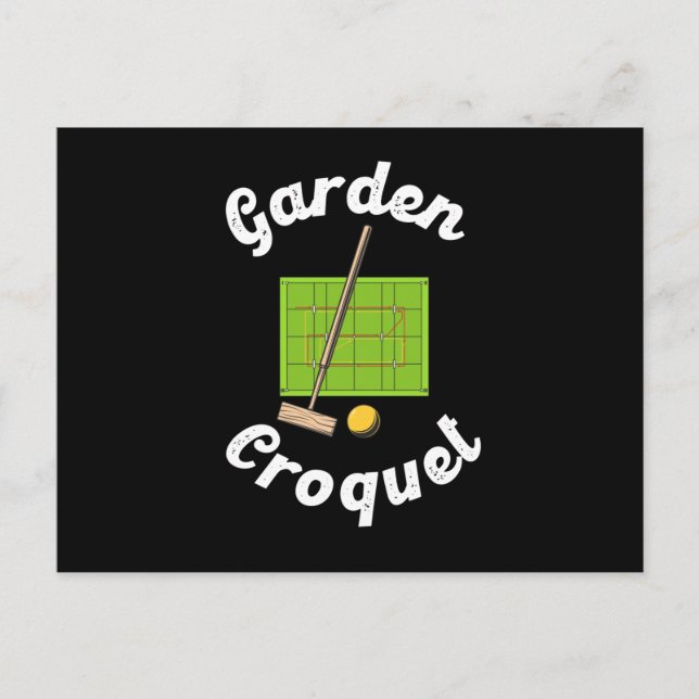 Cartão Postal Garden Croquet Sport Croquet Player Gift (Frente)