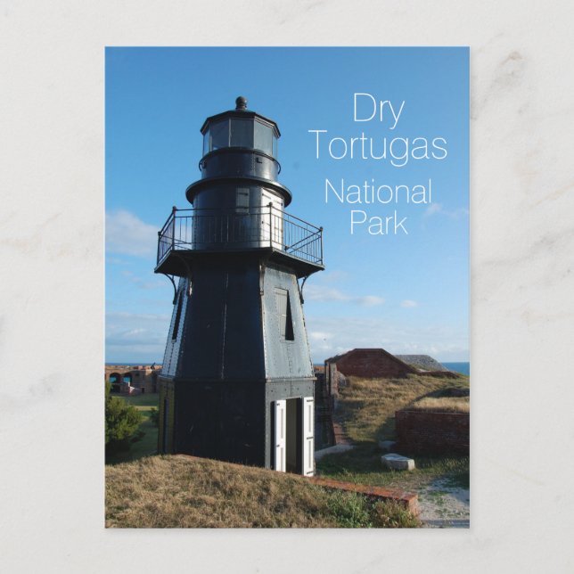 Cartão Postal Garden Key Light, Parque Nacional Seco de Tortugas (Frente)