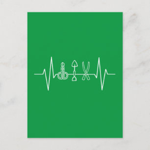 Cartão Postal Garden Tools Heartbeat Gardener
