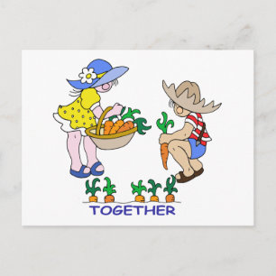 Cartão Postal Gardene Garota