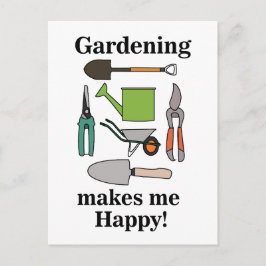 Cartão Postal Gardening Tools