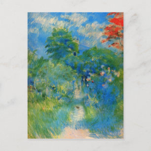 Cartão Postal Gardenpath em Mezy por Berthe Morisot