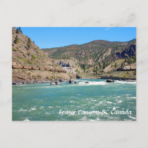 Cartão Postal Garganta BC Canadá de Fraser