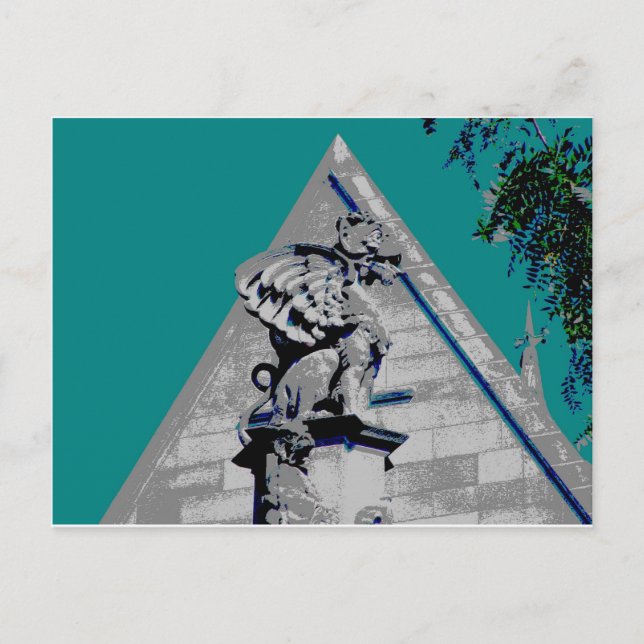 Cartão Postal Gargoyle na Porta Cobb (Frente)