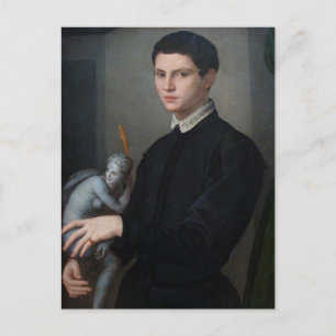 Cartão Postal Gargoyle ou Cupido Escuro neste Italiano Perturban