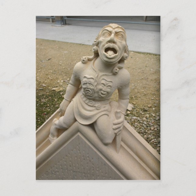 Cartão Postal Gárgula - catedral de York (Frente)