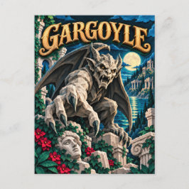 Cartão Postal Gárgula, Monstro de Corte de Papel