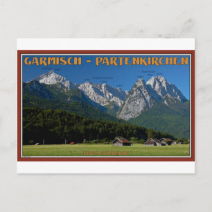 Cartão Postal Garmisch - O Zugspitze e Alpspitze