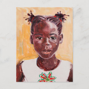 Cartão Postal Garota africana