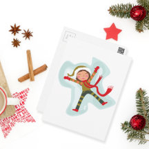 Garota Anjo de Neve Bonita