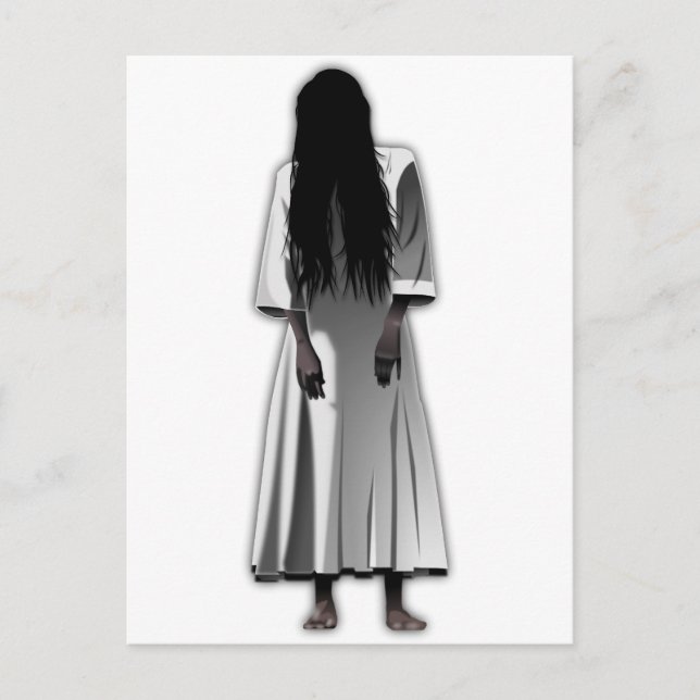 Cartão Postal Garota Assustadora (Frente)