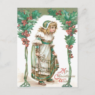 Cartão Postal Garota Bonita Holly