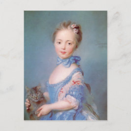 Cartão Postal Garota com cinza