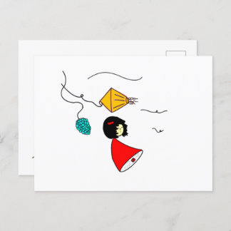 Cartão Postal Garota de Sonho