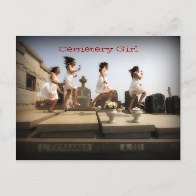 Cartão Postal Garota do Cemitério (Frente)