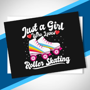 Cartão Postal Garota do Patins - Garota que Ama Patinar