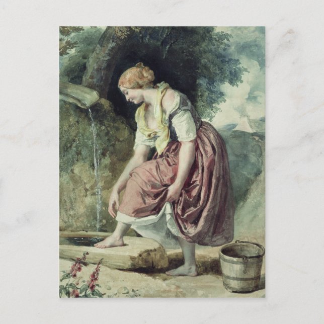 Cartão Postal Garota em uma Conduíte (Frente)