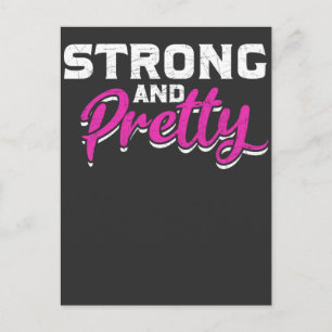 Cartão Postal Garota Fitness Levantamento de Peso Feminino Trein