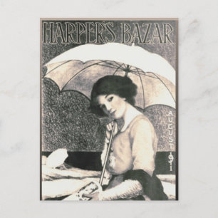 Cartão Postal Garota Gibson com Cobrir da revista Umbrella 1911