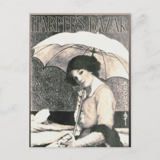 Cartão Postal Garota Gibson com Cobrir da revista Umbrella 1911