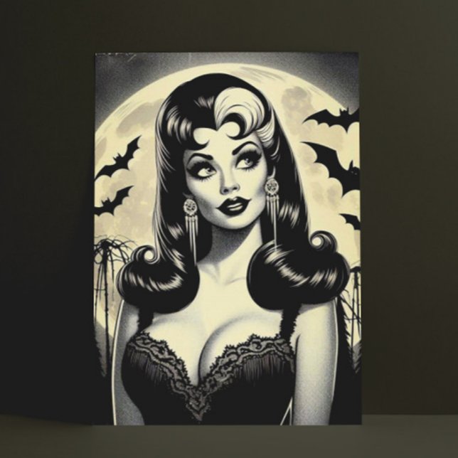 Cartão Postal Garota Gótico (Criador carregado)