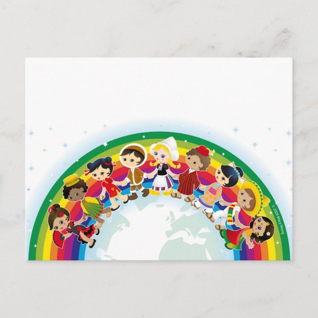 Cartão Postal Garota mundial (Frente)