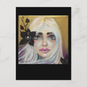 Cartão Postal Garota Negra, Arte Original