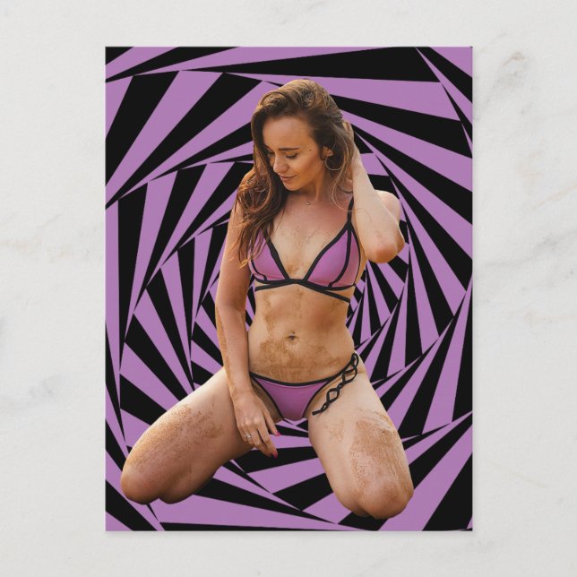 Cartão Postal Garota suja Bikini (Frente)