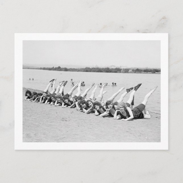 Cartão Postal Garotas Dançantes dos Anos 1920 (Frente)